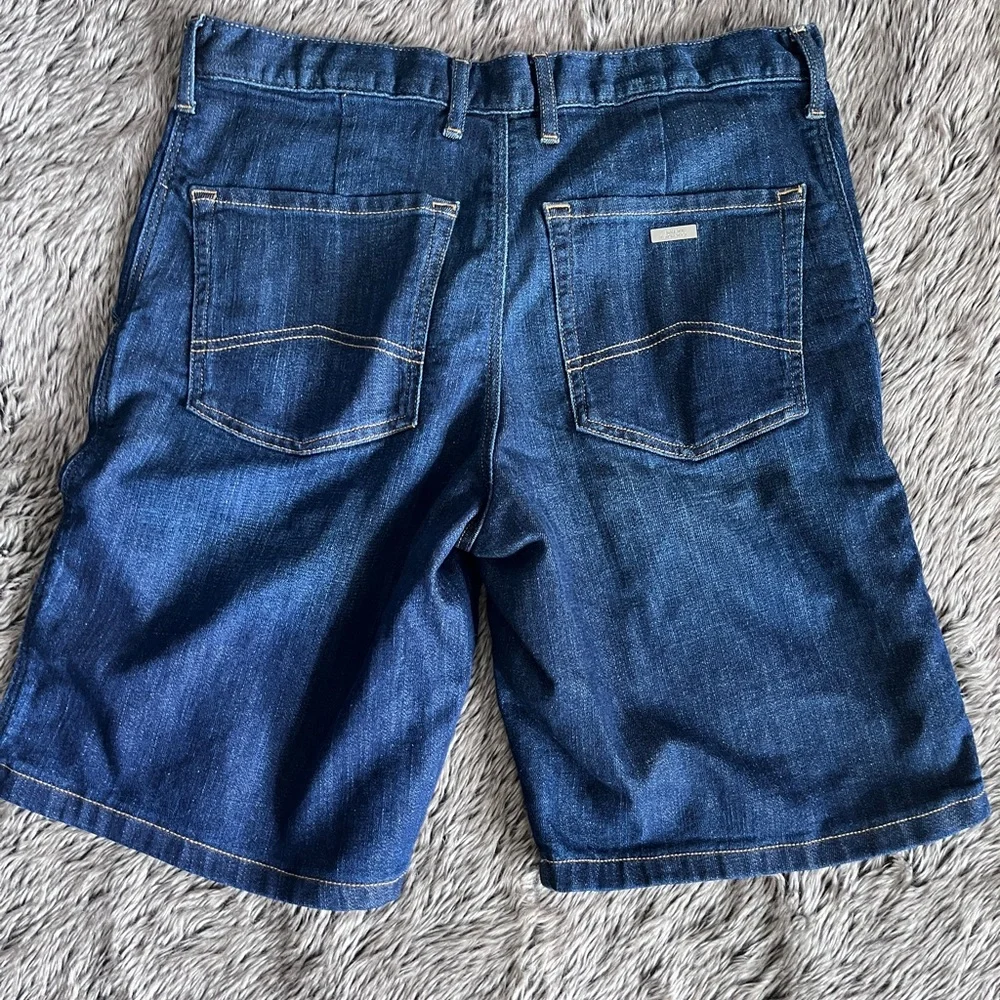 Armani Exchange Dark Blue Jean Shorts Men’s Size 31 NWT New Designer Denim AX